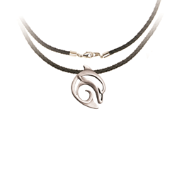 Necklace Pewter Dolphin